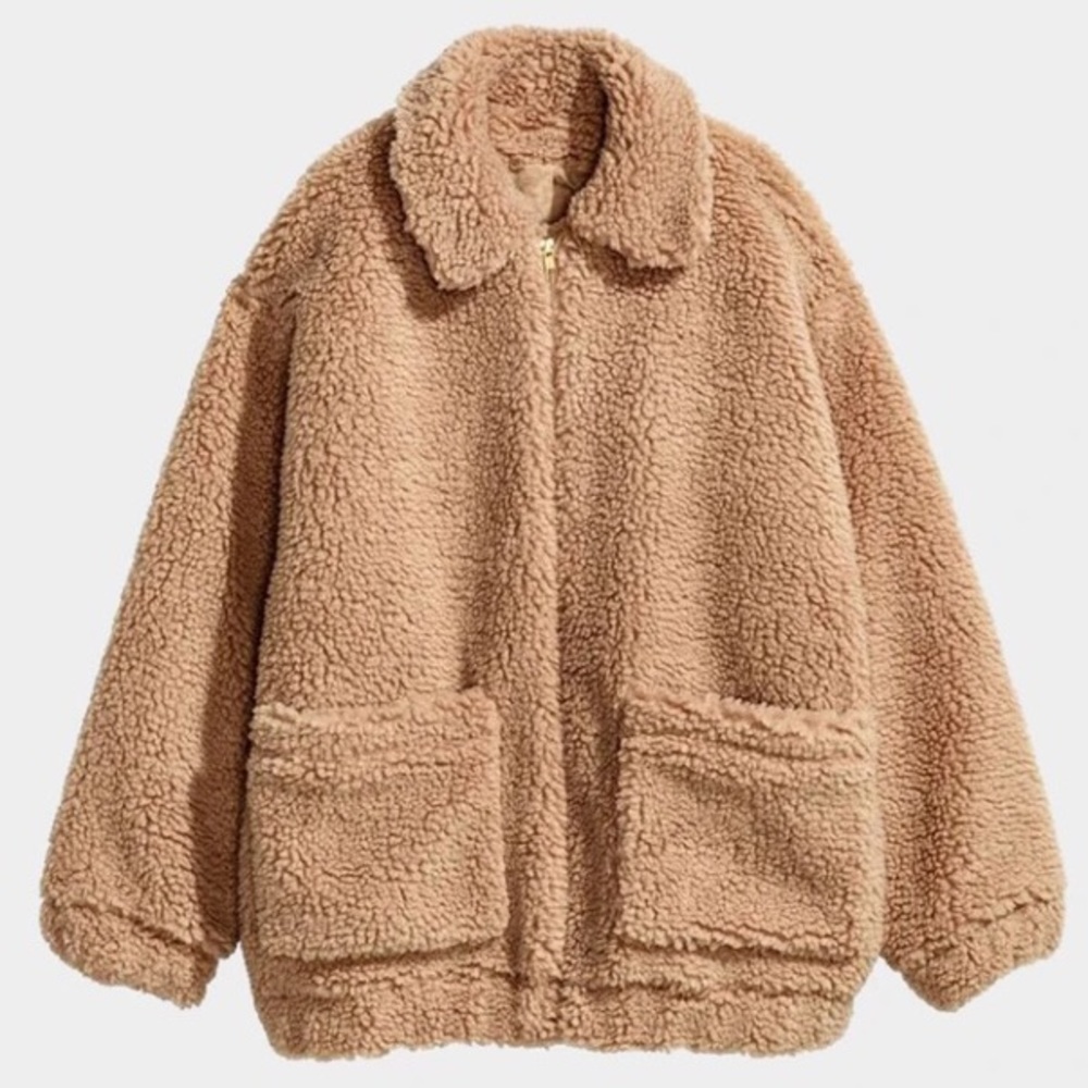 Urban Outfitters Oversized Sherpa Teddy Jacket
